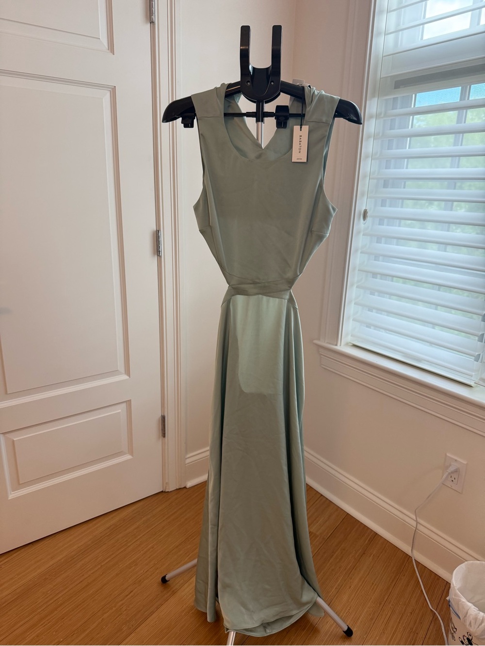 Aritzia Babaton Sage Green Sleeveless Maxi Dress